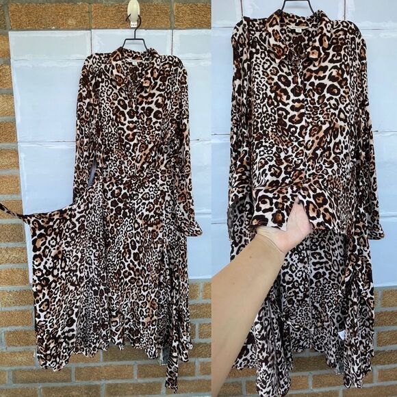 WHISTLE ANIMAL PRINT ESME DRESS SIZE 10 - Picture 13 of 17